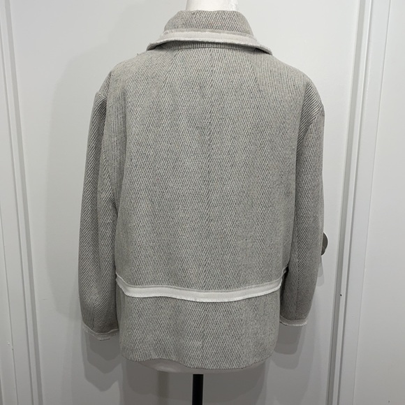 FLAG wool/poly grey jacket size L, $39 - Picture 2 of 9